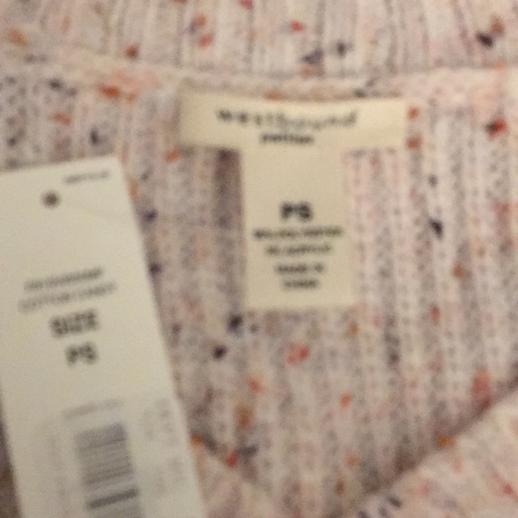 WESTBOUND COTTON CANDY V NECK HI LO SWEATER - Picture 4 of 4